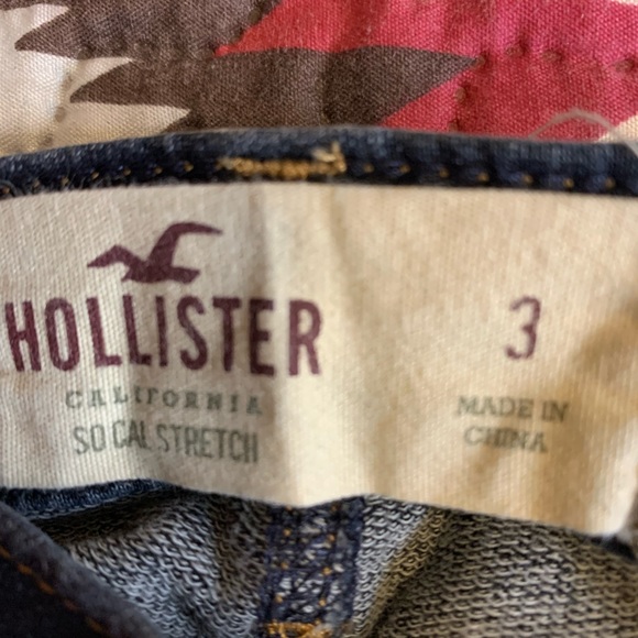 🍉Holister jeans, dark denim, skinny, social stretch, 3, soft, low rise - Picture 7 of 9